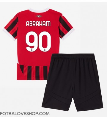 AC Milan Tammy Abraham #90 Dětské Domácí Dres 2024-25 Krátký Rukáv (+ trenýrky)